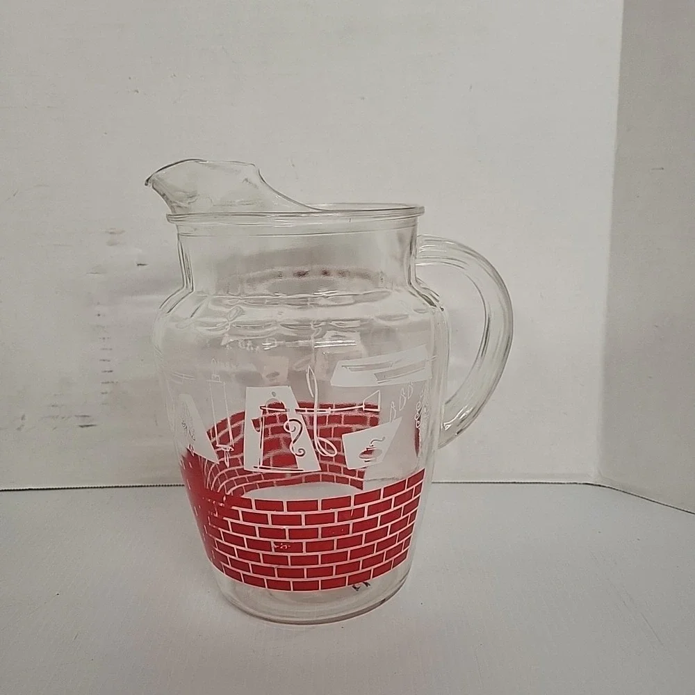 Vintage Mid Century Red Brick‎ Pitcher